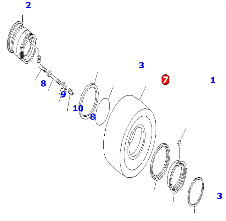 427-30-12160 O-Ring Brand New High Quality Suitable for Tractor Parts O-Ring 427-30-12160