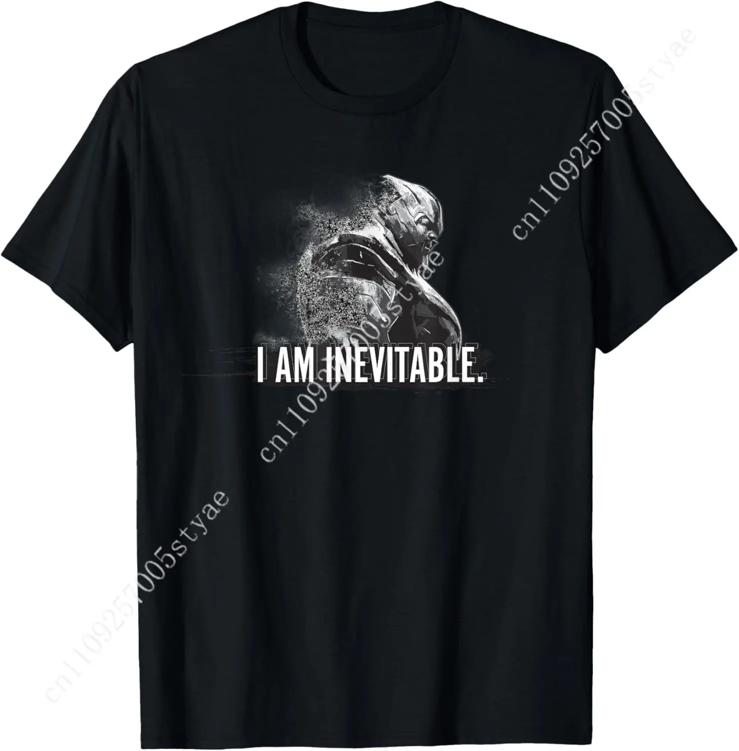 

Marvel Avengers Endgame Thanos I Am Inevitable Portrait T-Shirt Small Cosplay