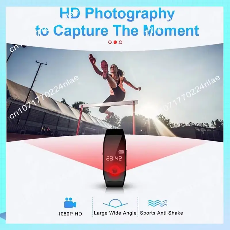 A17Z 1080P HD Câmera Relógio Pulseira Dictafone Som Pequeno Micro Home Secret Recorder Pulseira 32G