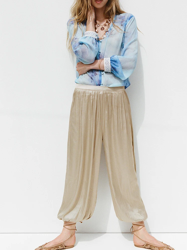 ชุดคลุมโปร่งลายดอกไม้สำหรับผู้หญิง คอลเลคชั่นใหม่ล่าสุด ฤดูใบไม้ร่วง 2025 สไตล์แฟชั่น แนวชาติพันธุ์ เหมาะสำหรับการแสดงบนเวที