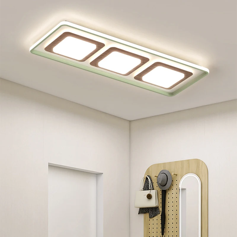 

Minimalist Corridor Ceiling Light Aisle Lamp Cream Style Block Creative Wooden Entrance Balcony Cloakroom Indoor Light Fixtures