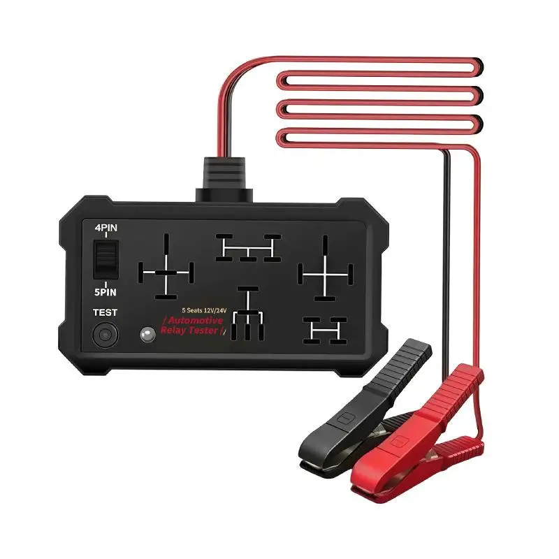 Automotive Relay Tester High Efficiency Detection Voltage Tester Accurate Car Battery Inspector for Professional Auto Repair