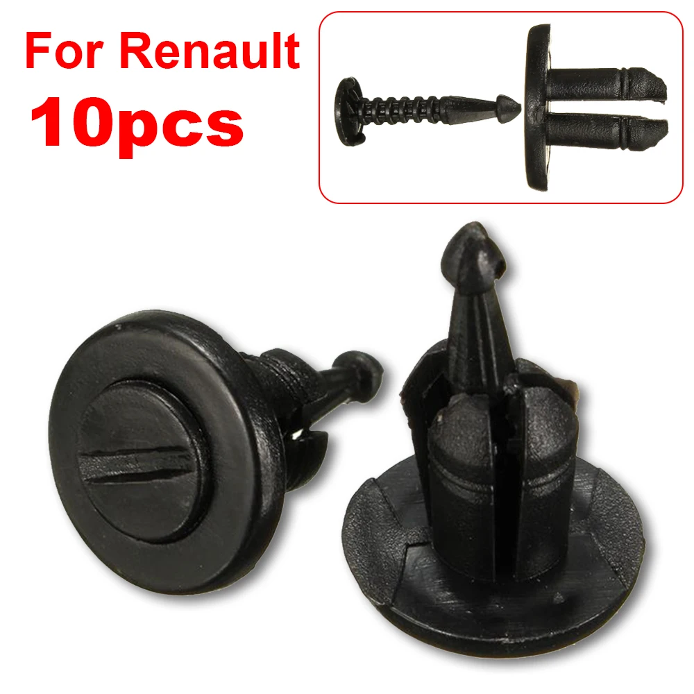 10/20Pcs Car Fasteners Bumper Fender Push Trim Clip Hole Rivets Screw Clips For Renault Clio Laguna Megane Universal