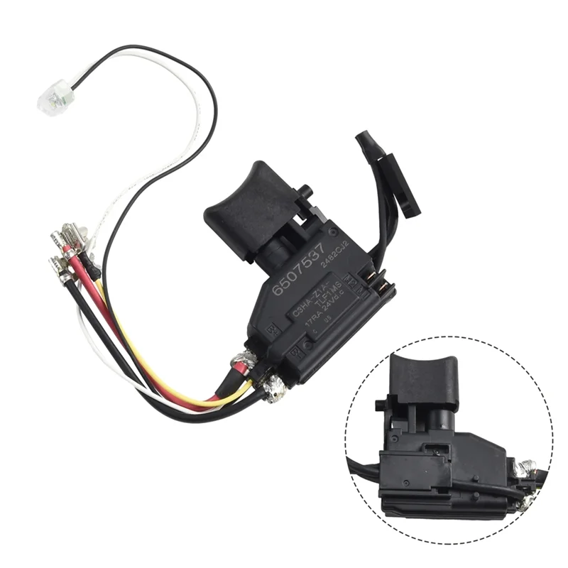 Переключатель ABUH-632F27-4 650754-5 для электроинструментов аккумуляторной дрели DHP482 и DDF482