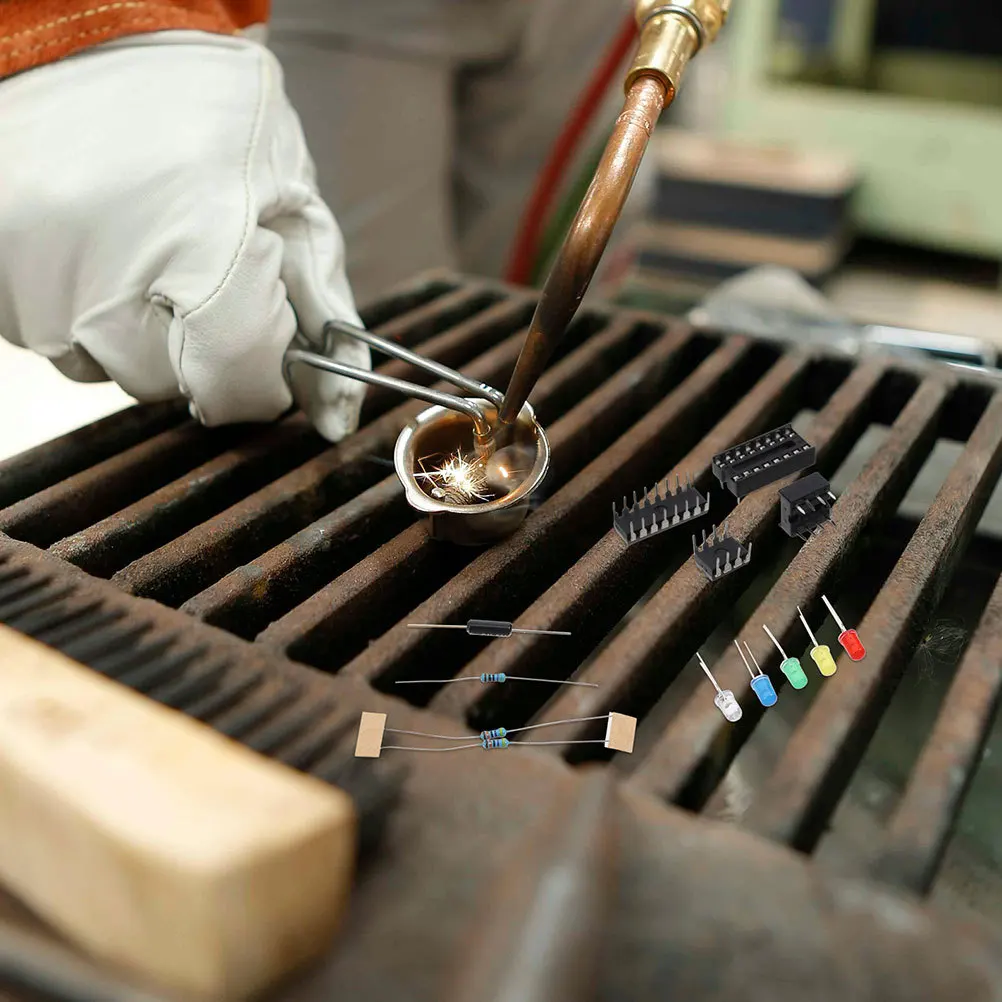 

2 Sets Diy Electronic Learning Board With Components For Beginners Kit For Beginners Practice Soldering Board Diy Soldering