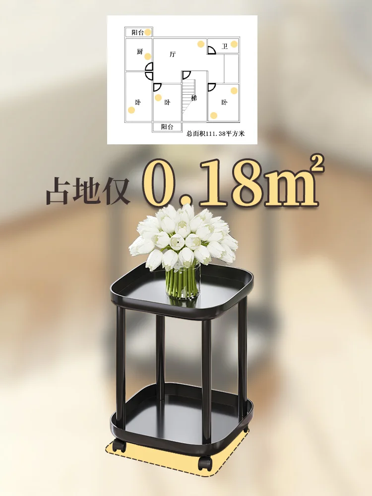 Bedside table modern simple small bedside cabinet substitute bedroom small table home mini shelf can be moved.