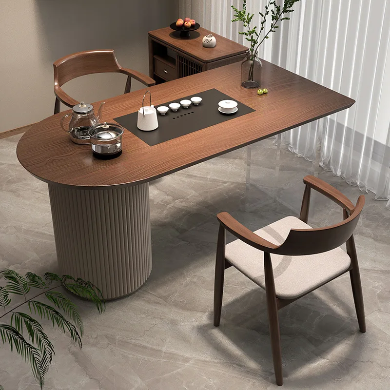 Nordic Modern Durable Solid Wood Table Chair Set For Balcony Office Tea Table In Small Apartment Home Furniture