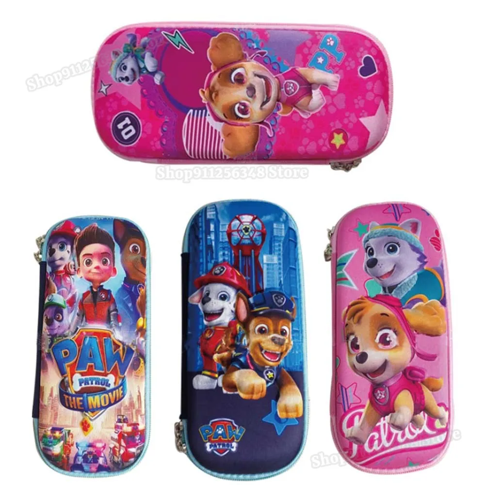 Kawaii Paw Patrols 3D Stereoscopic Pencil Case Large Capacity Cartoon Children\'s Pencilcases EVA School Supplies Pencilbags Gift