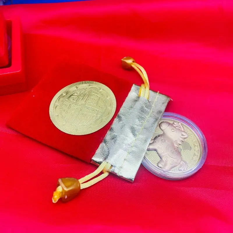 1 قطعة التذكارية الصين التميمة الحصان عملات المقتنيات الفن التحدي ميدالية 2026 الحصان عملة هدايا السنة الجديدة