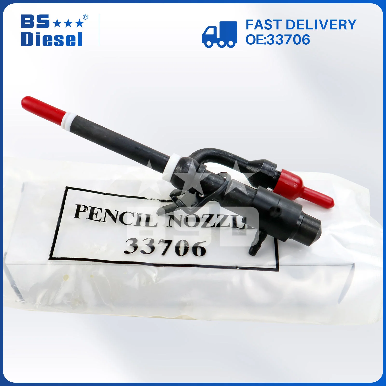33706 Pencil Nozzle Injector 974F9K546DB 974F9E527DB For Ford Transit 2.5TDI (4)Pieces/Lot