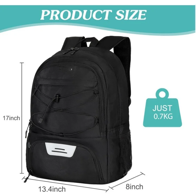 Plecak piłkarski podróżny sportowy z poduszką plecak szkolny studencki męski z przegrodą na buty