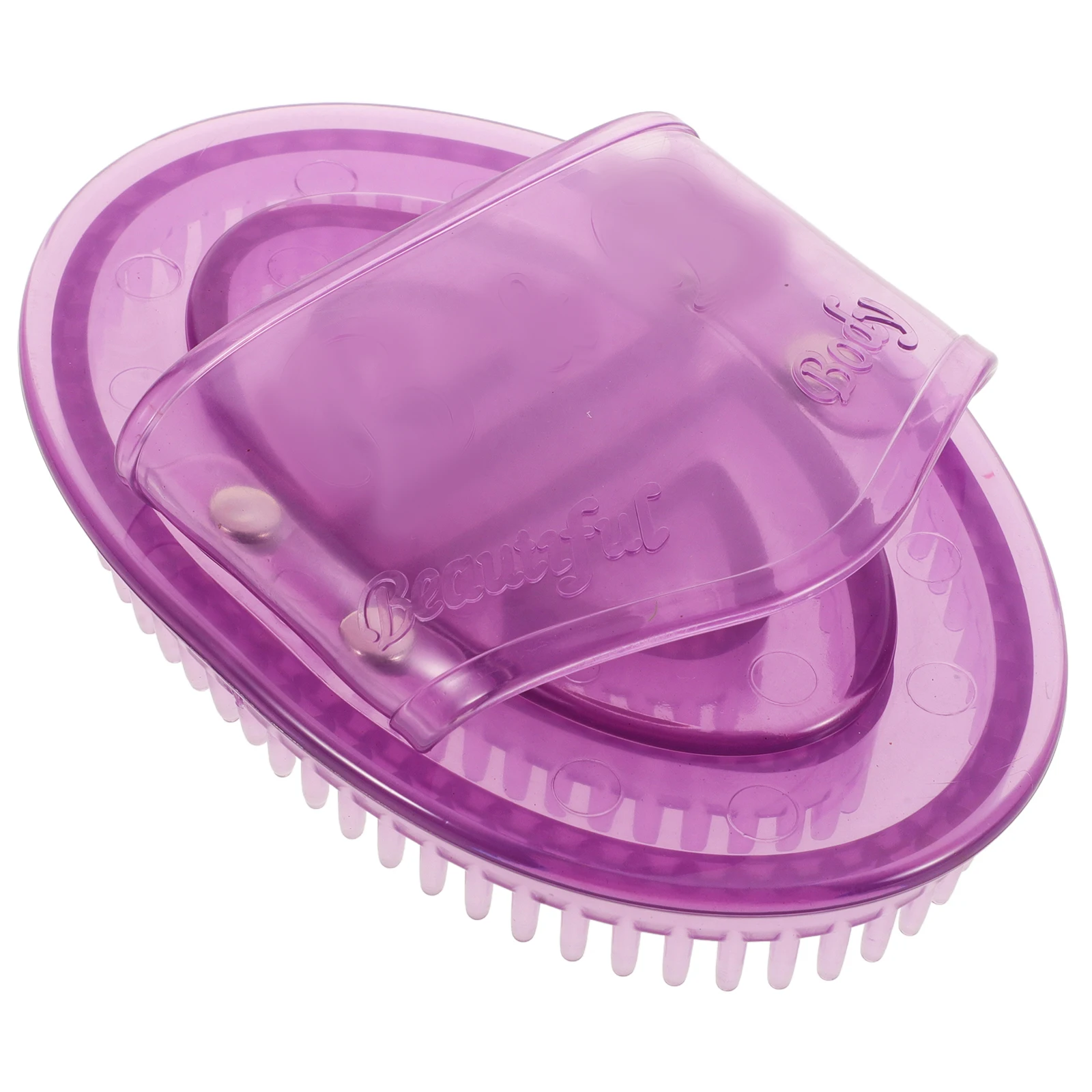 

Massage Brush Handheld Silica Gel Body Tool Durable Soft For Neck Shoulder Stomach Back Legs Arms Acupoint Massage Silicone