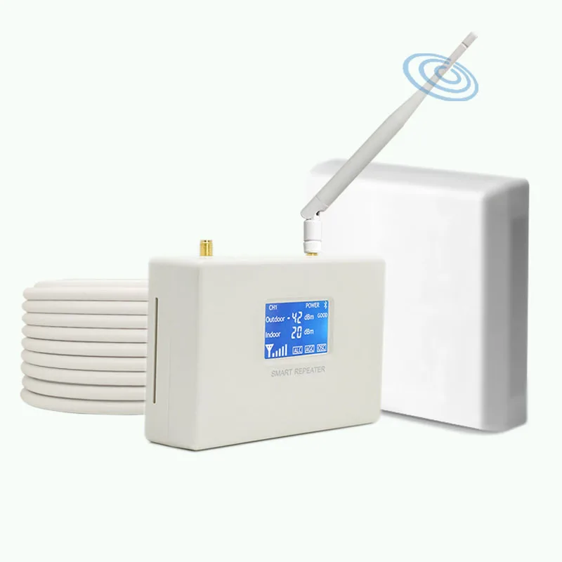 PCS 1900Mhz B2/B25 Signal Booster,3G LTE 4G Repeater,  Signal Amplifier GSM Celullar Antenna,Tuya App Management