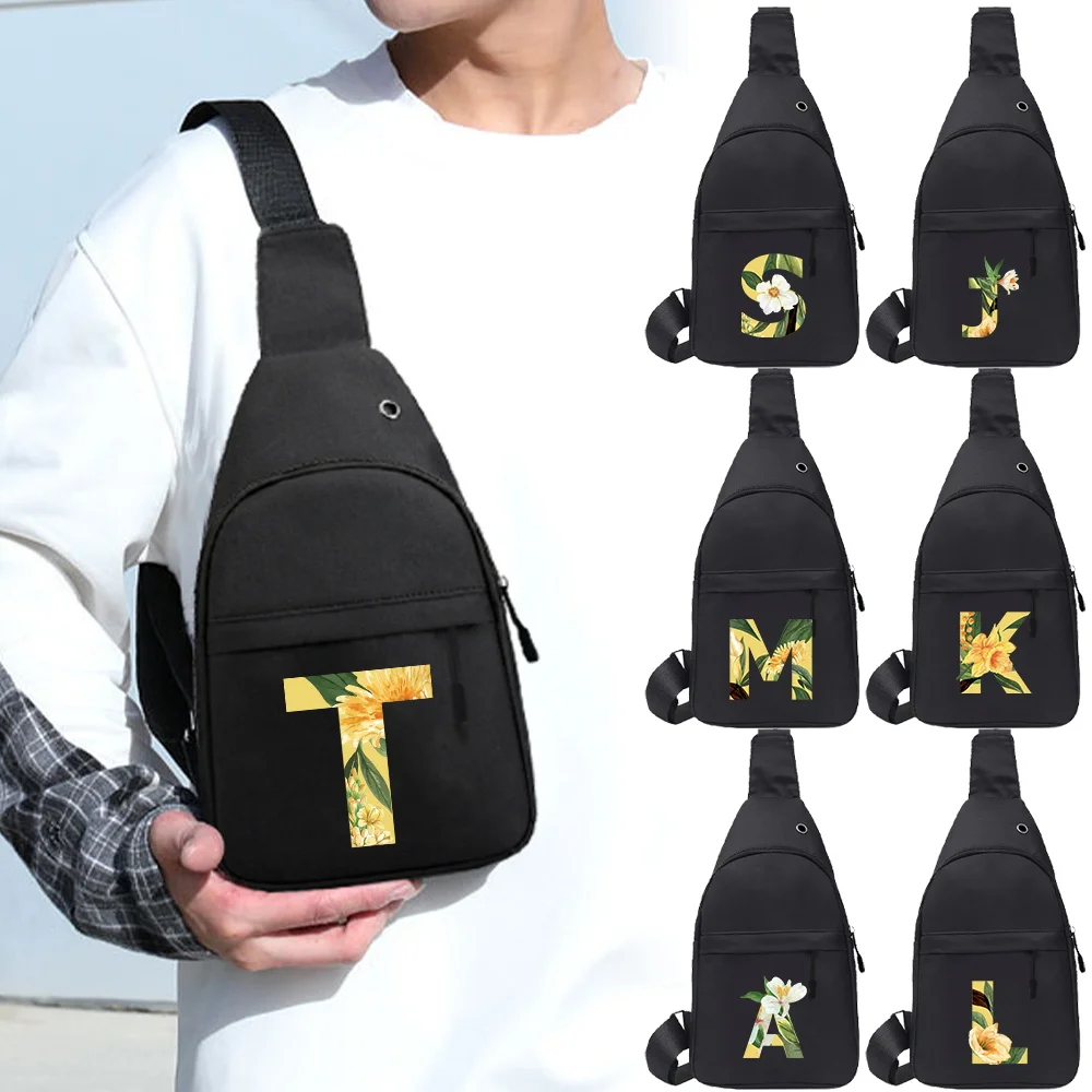 

2025 New Chest Bag Travel Hiking Men Large Capacity Fitness Yoga Trendy Travel Hiking Multi-functional Floral Series Chest Pack