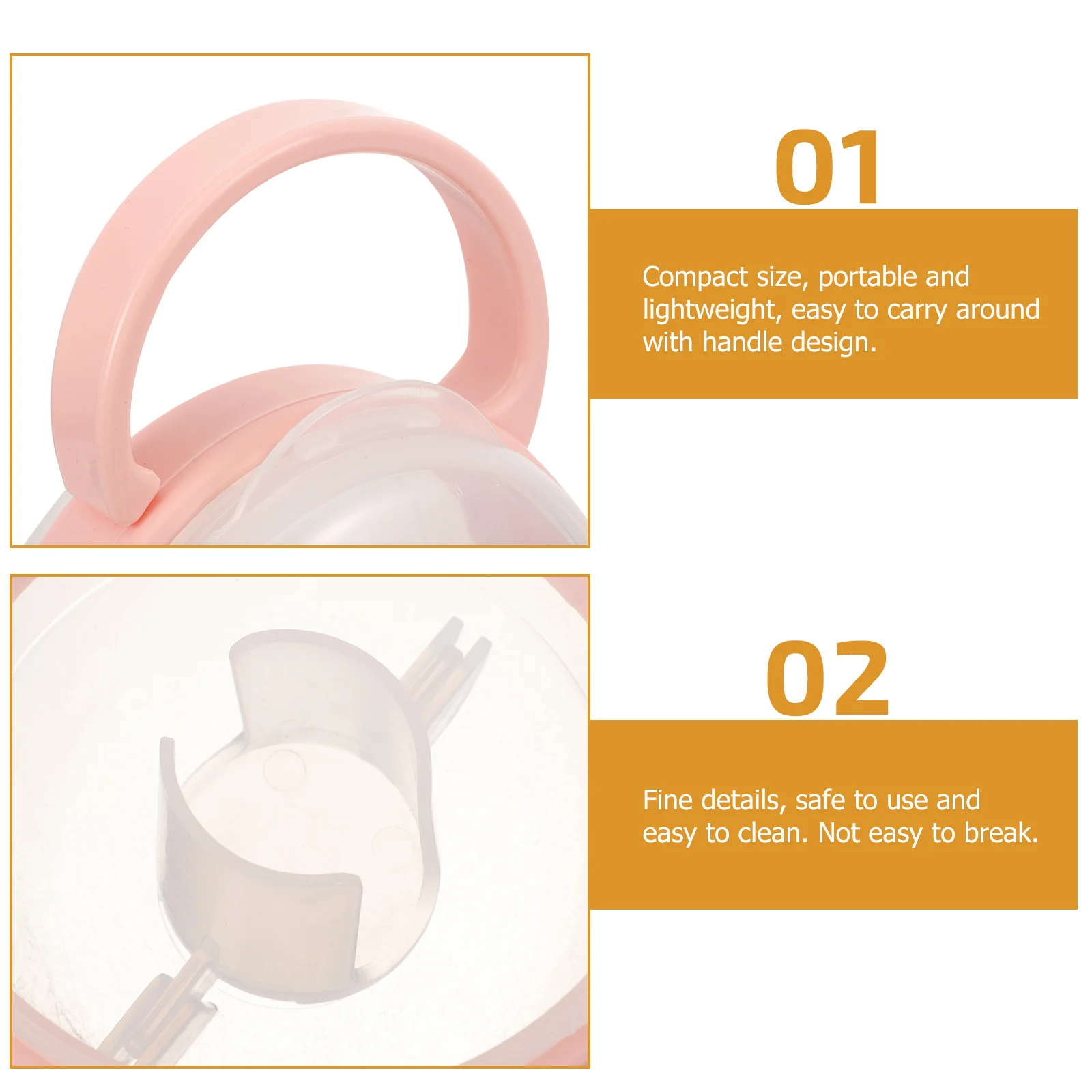 3Pcs Pacifier Storage Box Multi Purpose Compact Size Baby Pacifier Container for Handbag Diaper Bag House Organization Use