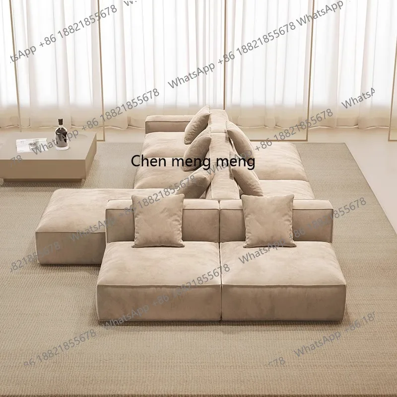 Doppelseitiger modularer Inselsofagarnstoff, minimalistischer großer horizontaler Flur, Rücken-zu-Rücken-Wohnzimmer, antike Villa