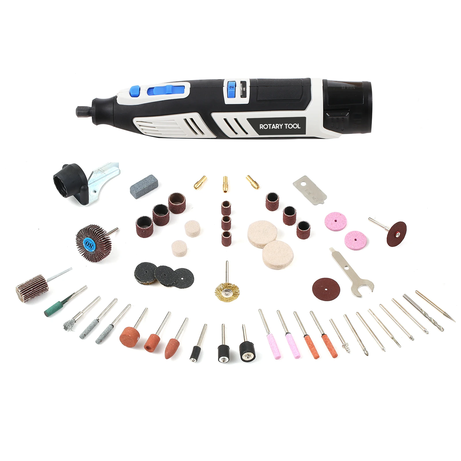 12V Cordless Rotary Tool Kit, 6 Variable Speeds, Powerful Engraver, Sander, Polisher, 200 Easy Change Accessories, Craft Tool