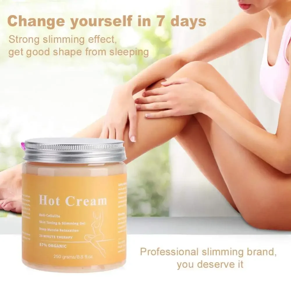 Fat Burner Weight Loss Cream Anti Cellulite Hot Cream Body Massager Gel Slimming Cream Fat Burning Cream Anti-Cellulite 250g