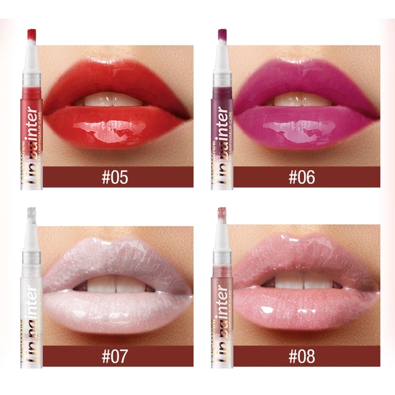 Conveniently Moisturizing Liquid Lipstick Twistable Lip Gloss with Shimmering and Hydrating Easy Application Dropship