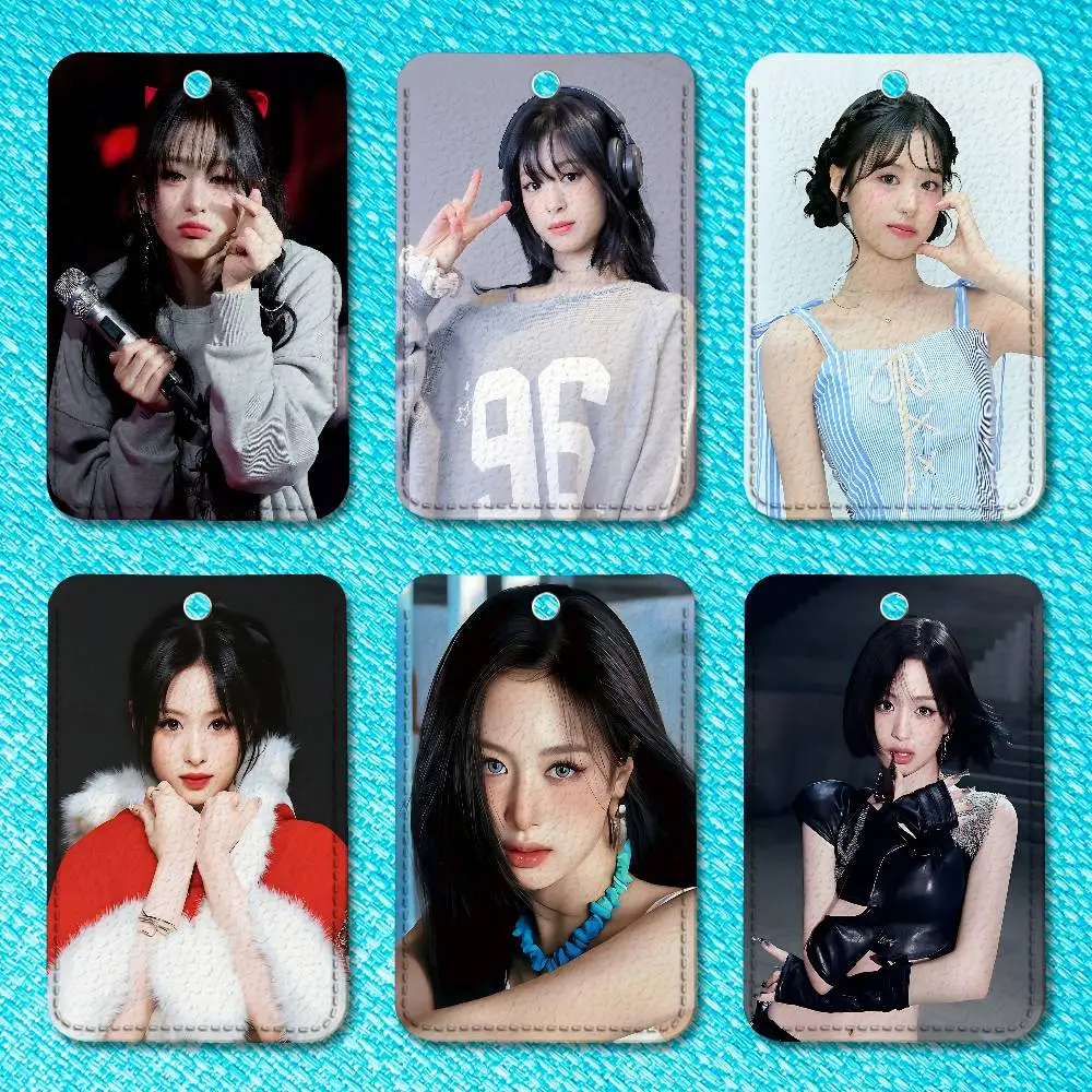 

Cute Singer A-Ahyeon Custom Access Card Case Leather Card Holder Transportation Card Case Gifts