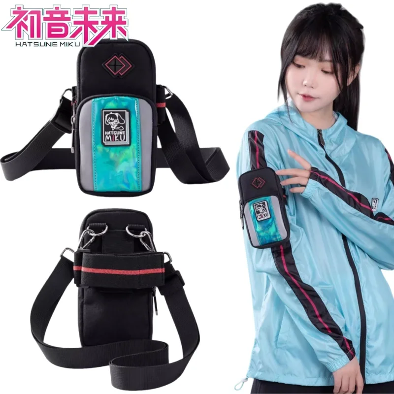 新しい公式「ランラン」シリーズ初音ミクアームバッグ漫画初音ミクスポーツウエストバッグアニメグッズホリデーギフト