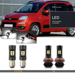 Fits For Fiat Panda MK3 312 319 2012-2023 P21/5W H11 LED Front Bumper Driving Fog Daytime Running DRL Parking Lights Bulbs