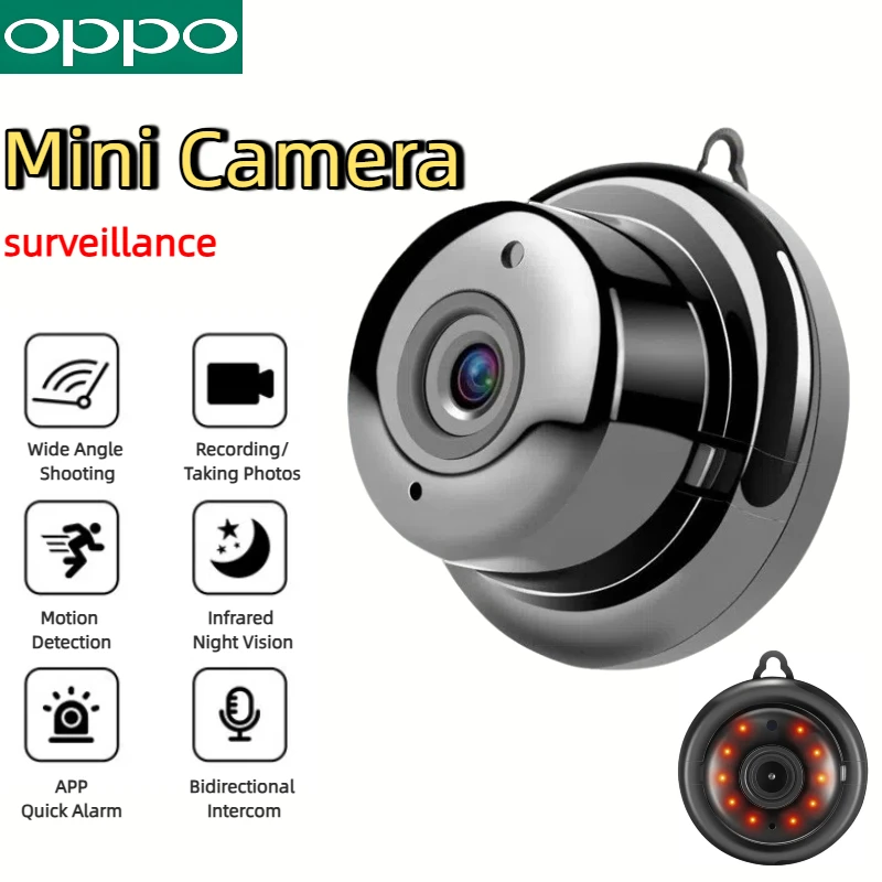 كاميرا OPPO اللاسلكية WiFi 4K HD كاميرا للرؤية الليلية بالأشعة تحت الحمراء لأمن المنزل كاميرا مراقبة عن بعد كشف ذكي خارجي #1