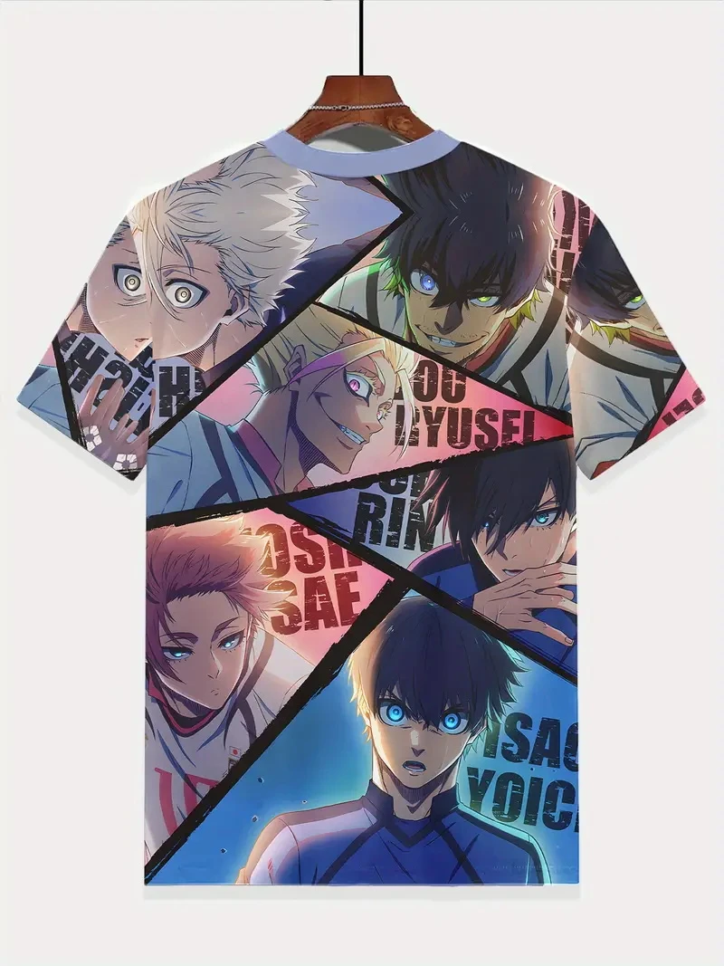 

Jersey Japanese Cartoon Blue Lock Anime 3d Print Tshirts Tees Summer 2025 New Fashion Children's Daily T-shirt Casual Sports Top