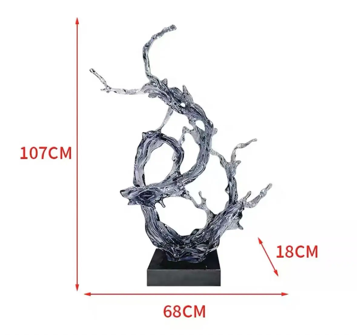 

Modern minimalist wind-driven ornaments, corridors, entrance halls, living rooms, TV cabinets, decorations, transparent resin fo