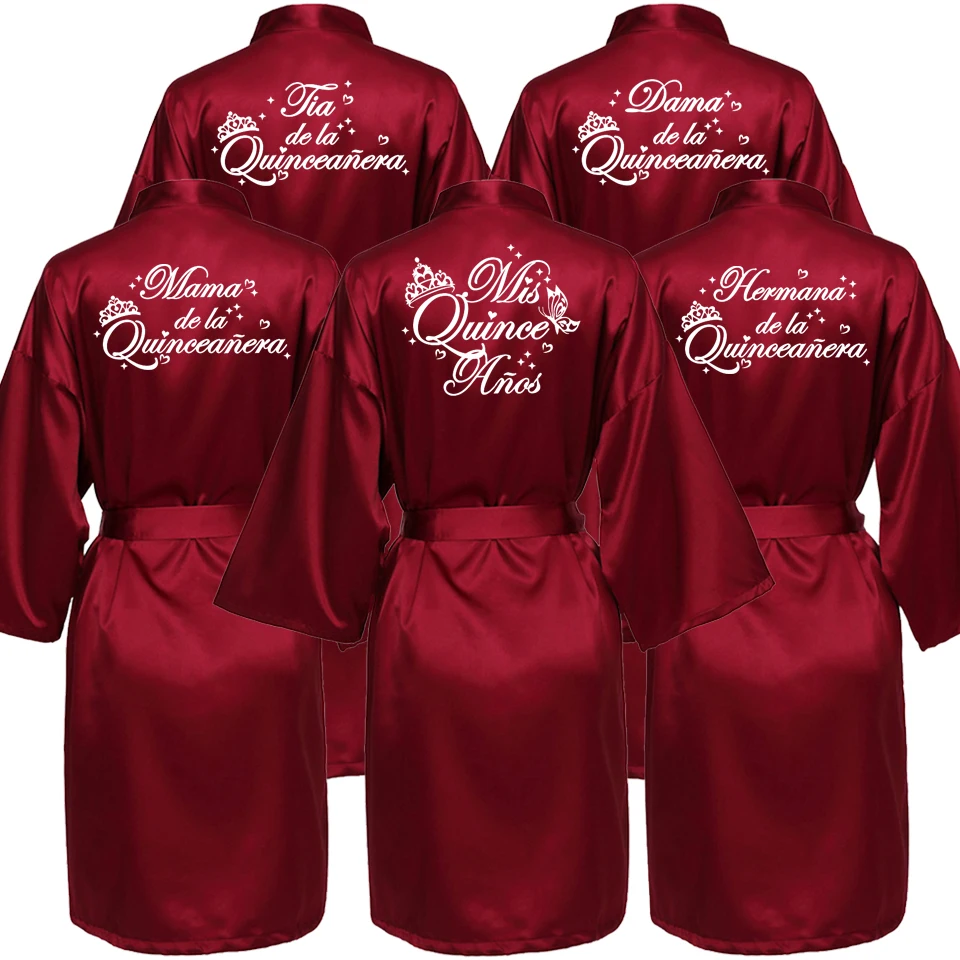 

Лавандовый халат Mis15 Años, халат для дня рождения для девочек 15 лет, халат Quinceanera, халат Mis XV, шелковистая ночная рубашка