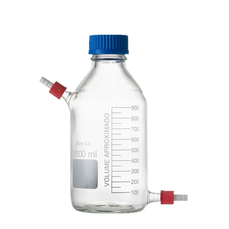 1000ml Biological Feed Bottle, Glass Feed Bottle, Specialized Feed For Biological Reagents,High Borosilicate Glass