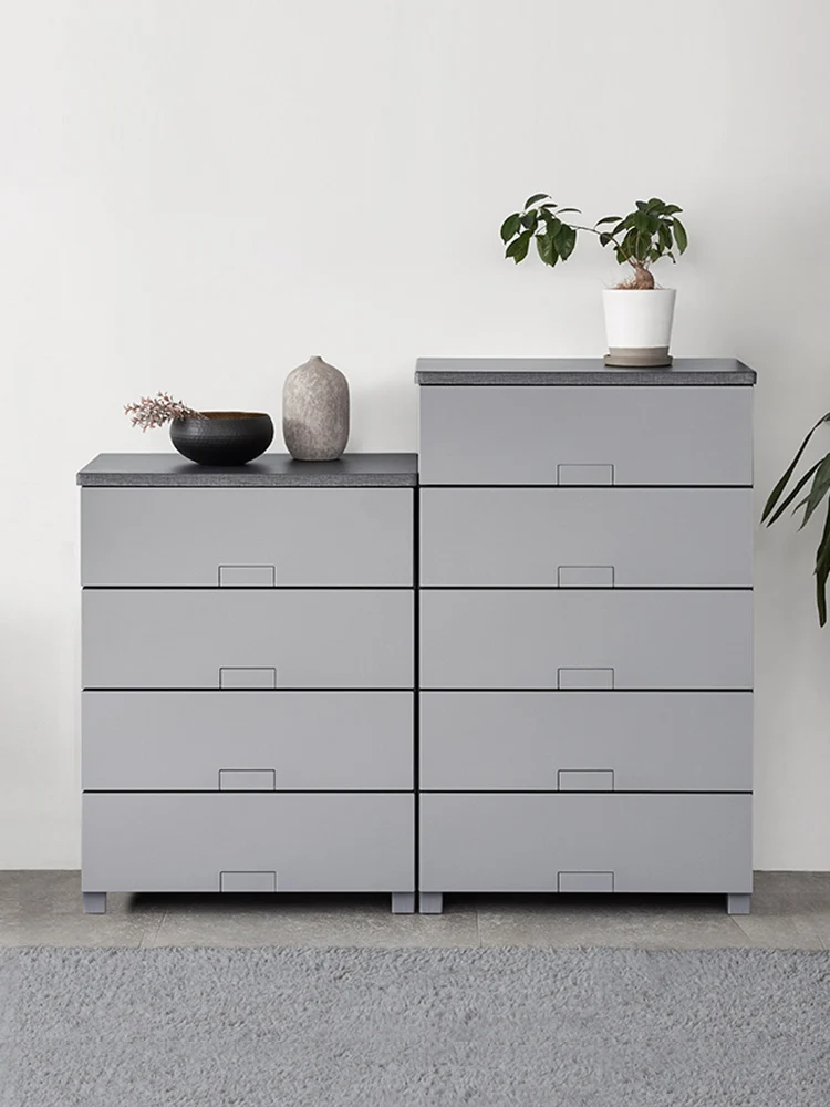 Japan imported drawer storage cabinet, living room bedroom invisible lock storage office multi-layer locker 5