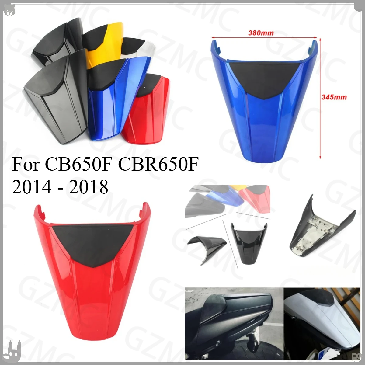 

Задняя крышка мотоцикла для Honda CB650F CBR650F 2014-2018, задняя крышка пассажирского сиденья, обтекатель, часть 2015 2016 2017