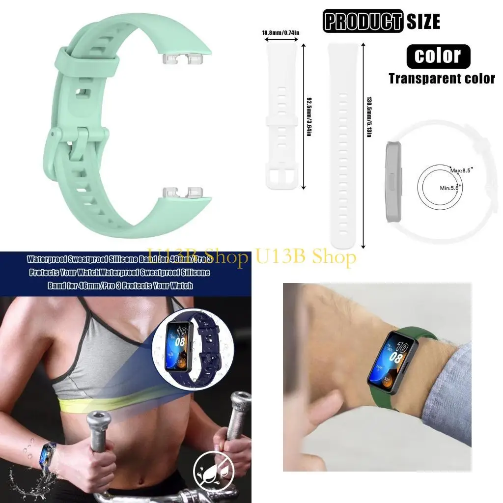 Elastico impermeabile in silicone U13B Servizio Servizio Affermata per uso quotidiano Resistente all'usura per Band8/9