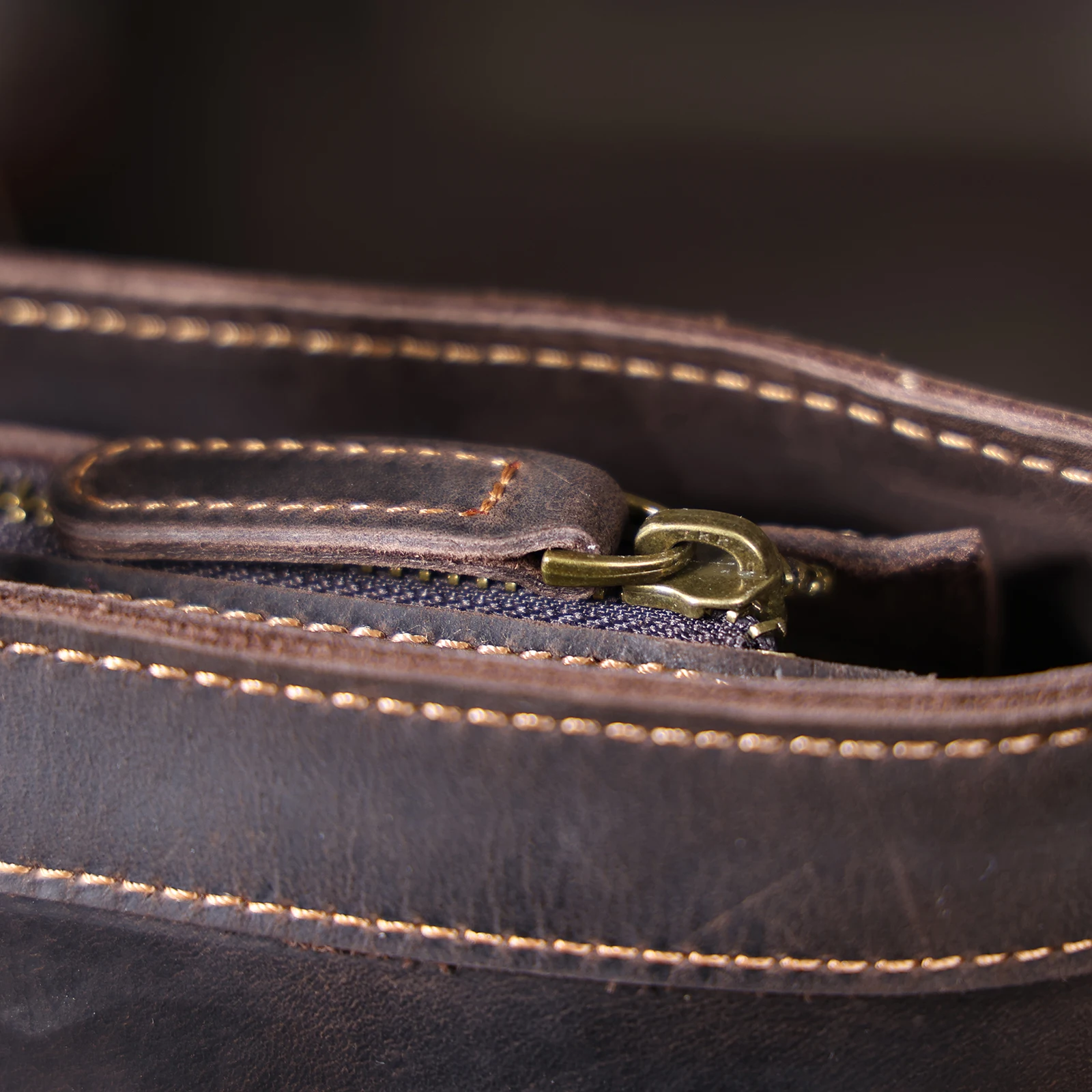 Vintage Echtleder Herren-Aktentasche 16 Zoll Laptop-Taschen Crazy Horse Leder Messenger-Handtasche Rindsleder Geschenkidee für Männer – Detail 28