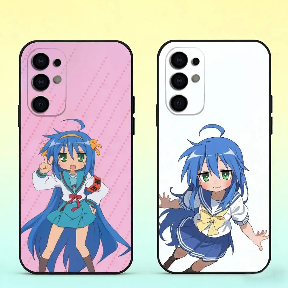 K-Konata Izumi L-Lucky S-Star Phone Case For Samsung S25,S24,S21,S22,S23,S30,Ultra,S20,Plus,Fe,Soft Silicone Black Cover