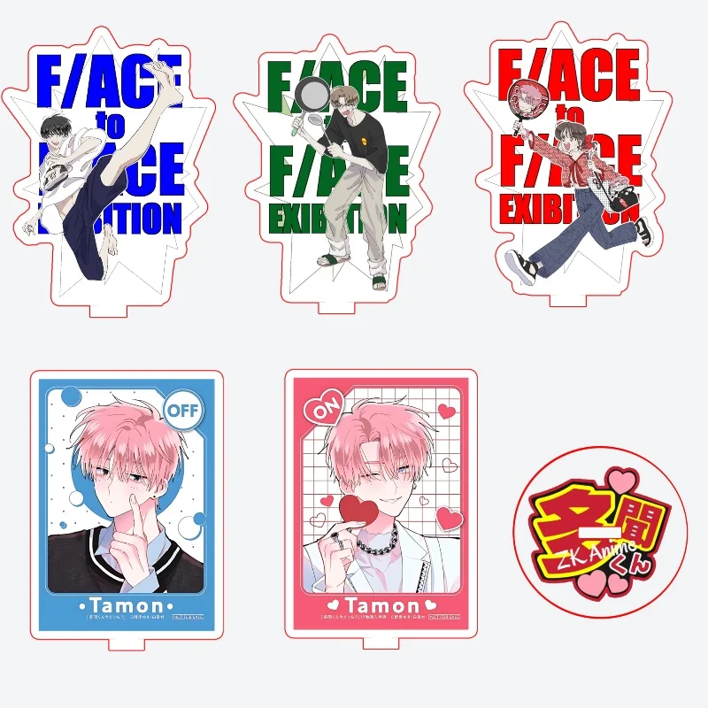 Anime Tamon's B-Side F/ACE-F/ACE OFF Which Face Does Tamon Have Now Standee Stand Model Plates Decoration Desk Figure Display