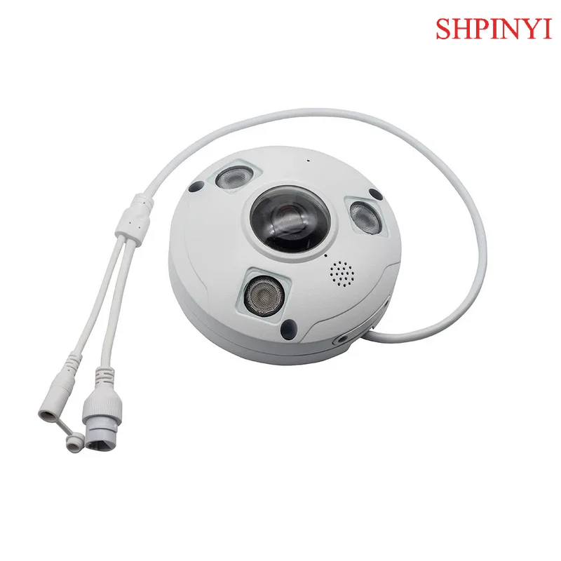 

Новый дизайн, металлический корпус, ночное видение, ИК 360, под водой, 5 МП, IP-камера видеонаблюдения «рыбий глаз»