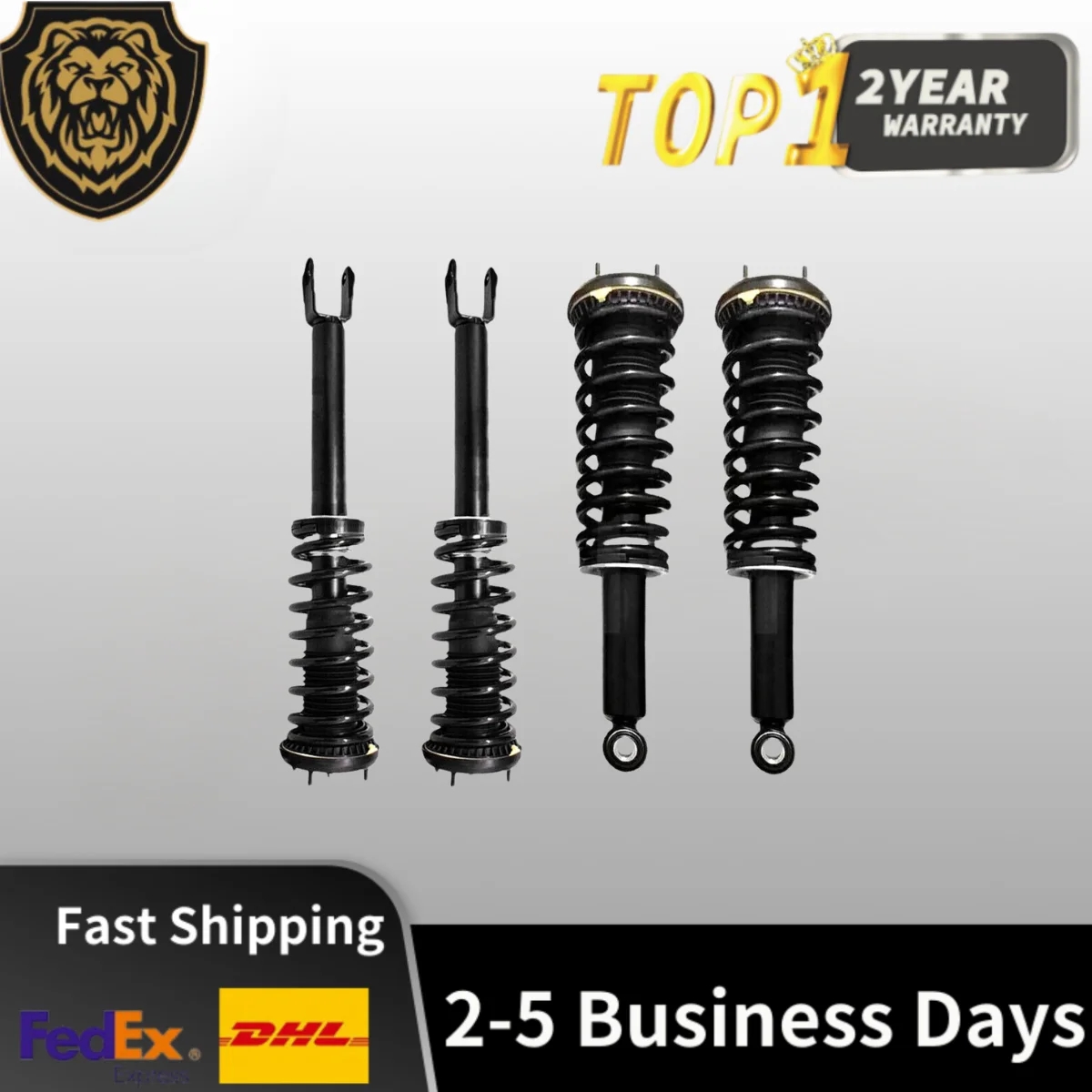 

Full Set Front Rear Shock Struts Assys w/o Active Fit Jaguar XF RWD C2Z5526 C2Z25161 2009-2015