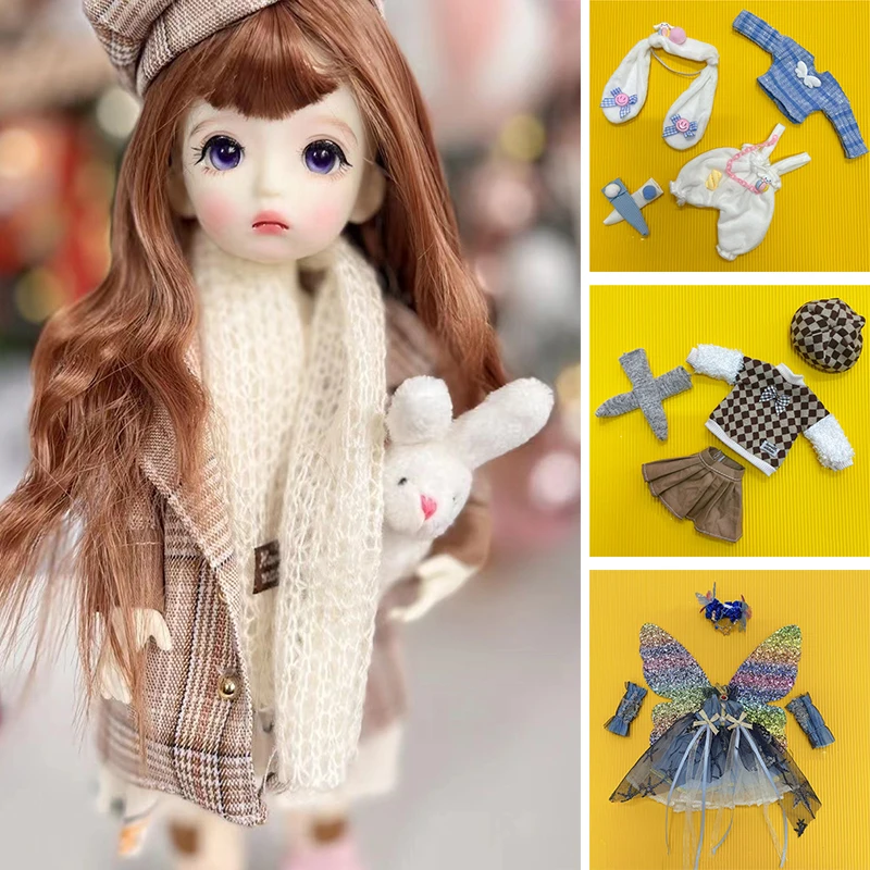 1/6 bjd doll clothes 30cm doll changing dress up uniform lovely fashion Lolita skirt accessories