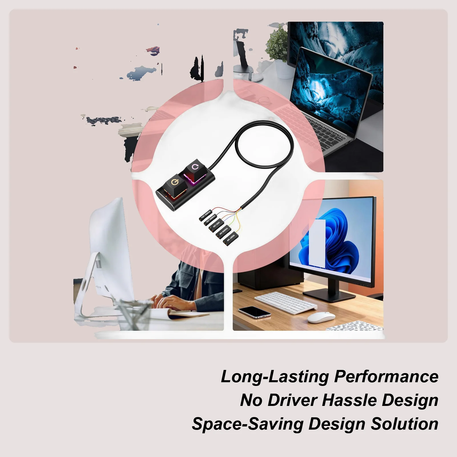 

Удлинитель кнопки питания для ПК, внешний, с RGB-подсветкой, 2 кнопки, аксессуары для ПК, удлинительный кабель кнопки питания для компьютера для дома и офиса