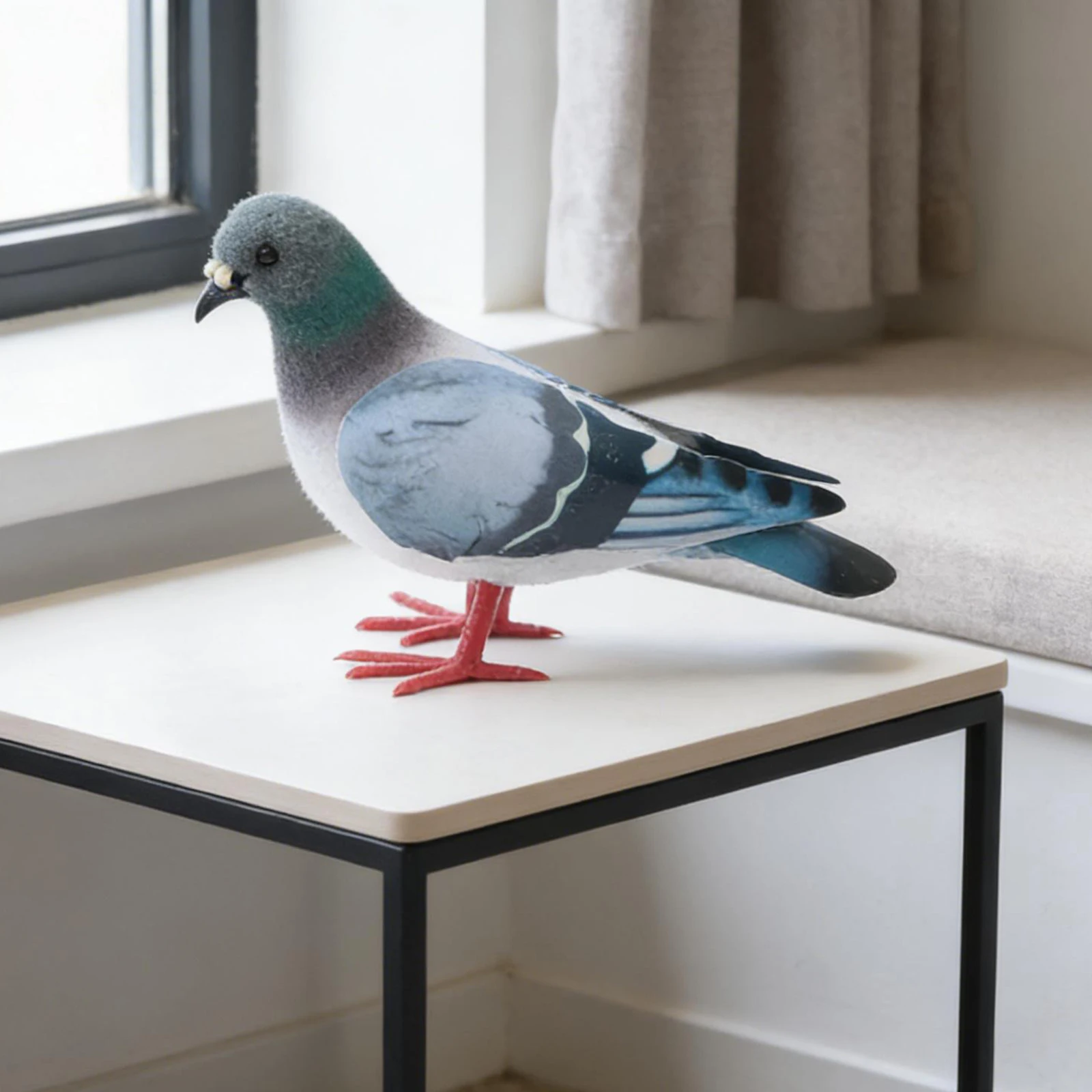 Handcrafted Foam Pigeon Ornament for Home Garden Decoration Store Window Display for educational Tool and Art Craft Collection