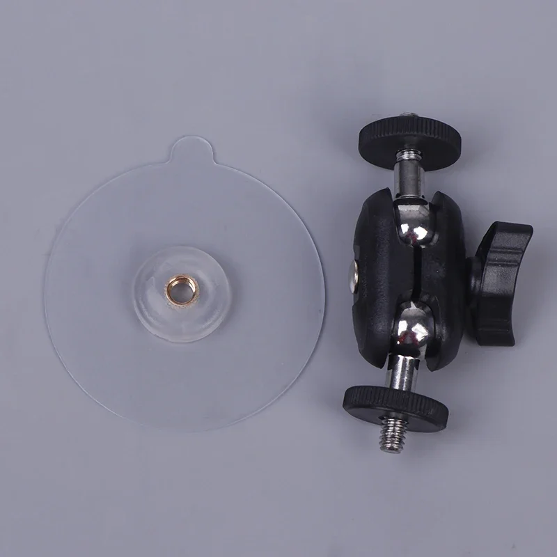 Stainless Steel No-Drill Adhesive Mount, M6 Screw Base With 1/4" Interface For Mobile Surveillance Camera Bracket Easy Install