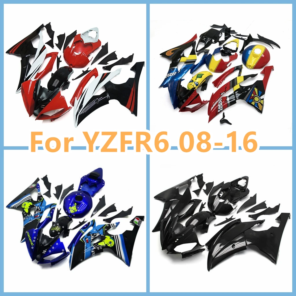 

ABS Plastic Fairing Kit for YAMAHA R6 2008- 2011 2012 2013 2016 YZFR6 2009 2010 R6 Sportbike Road Racing Aftermarket