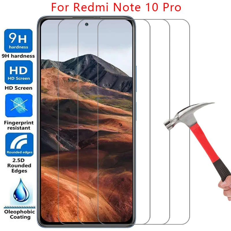 Защитная пленка для экрана xiaomi redmi note 10 pro 4g 5g защитное закаленное стекло redminote note10 not 10pro 4 5g пленка xiomi red mi