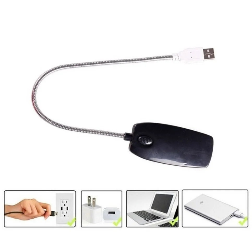 Lampu Lampu LED USB TxxCvv Lampu Baca Buku Fleksibel LED 28 untuk Komputer PC Laptop Notebook Esensial Furnitur 4 Warna