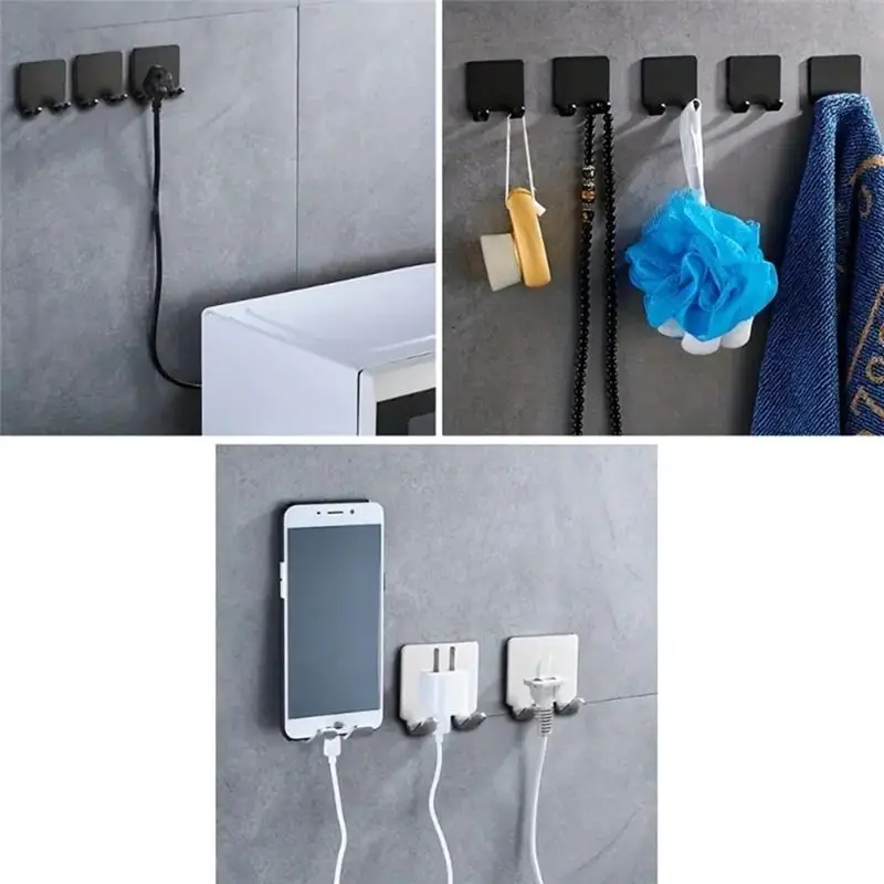 NEW HOT In Stock-Sticking Wall Hook In Bathroom Hanger Hook Non-Perforated Shaver Receiving Hook Shaver Holder