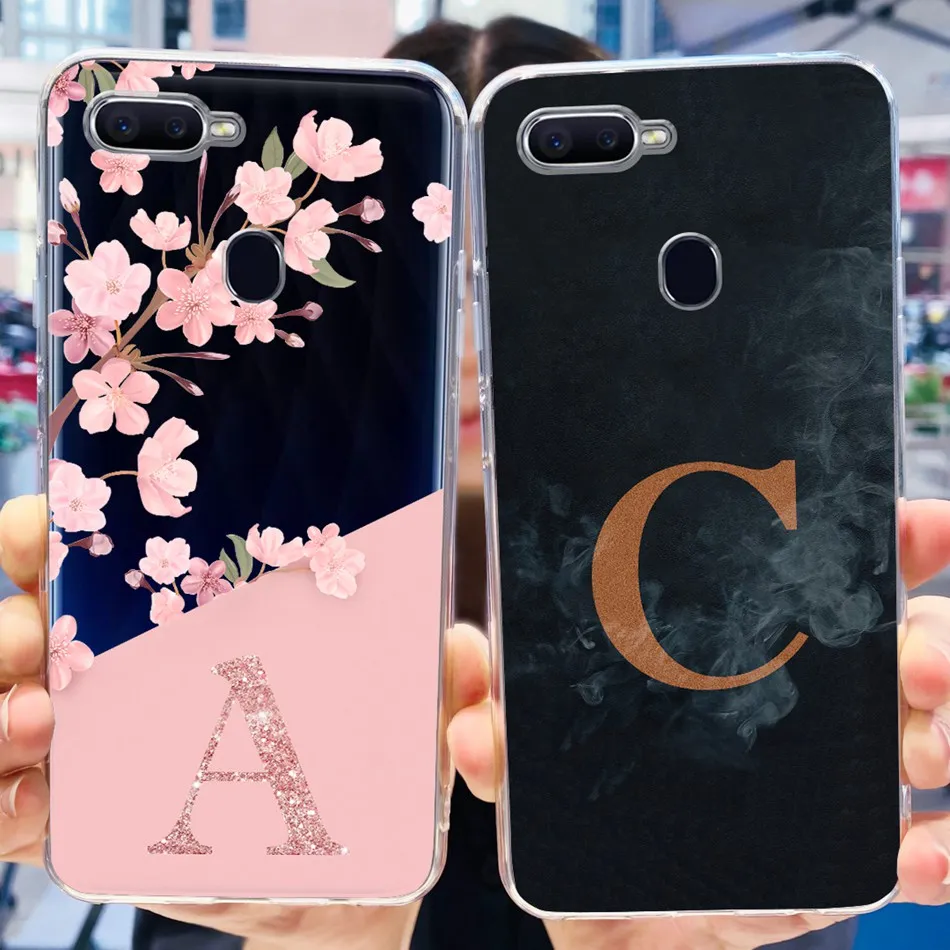 For OPPO F9 Phone Case Oppo F9 Pro F 9 F9Pro CPH1823 CPH1881 CPH1825 Cute Letter Soft Silicone TPU Back Cover