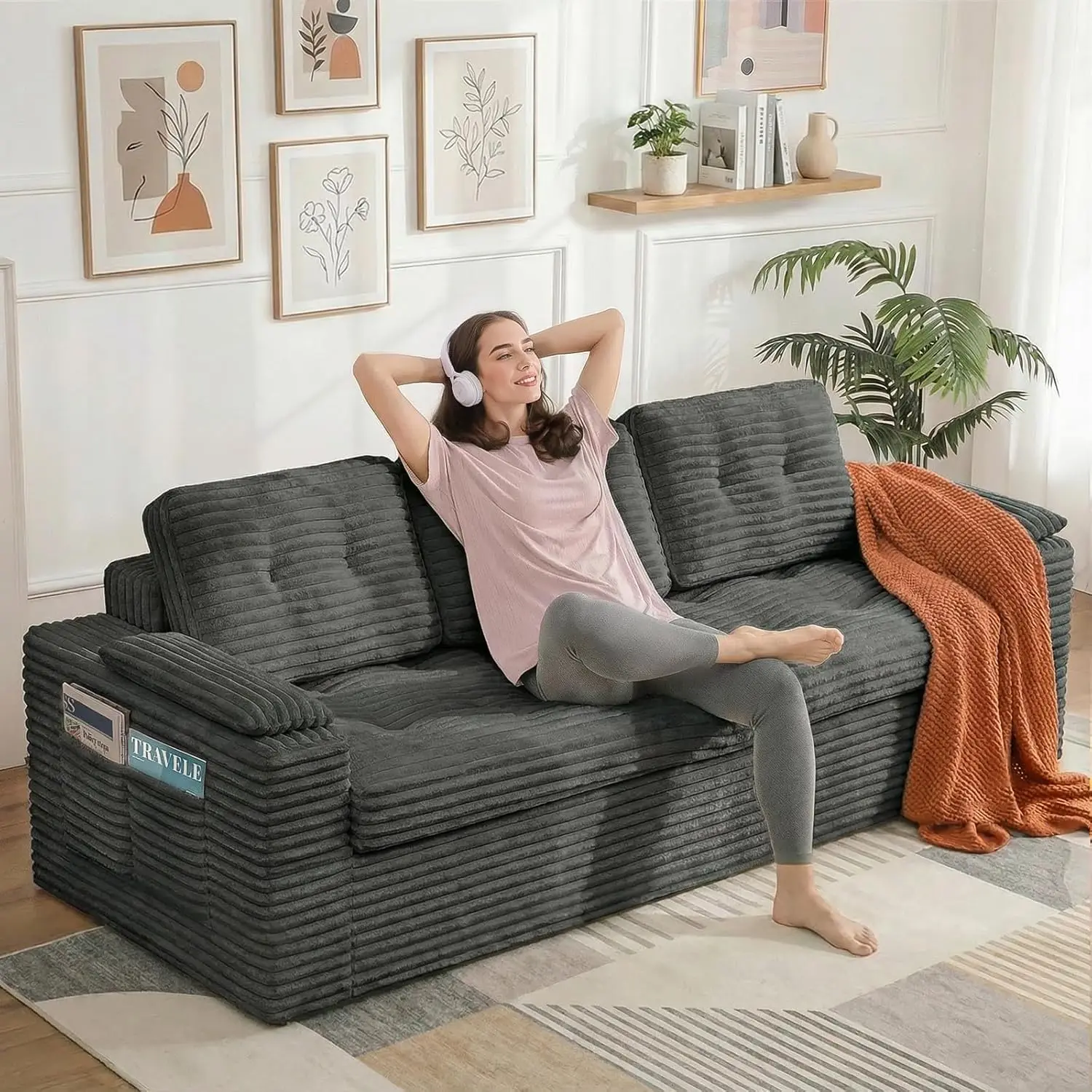 83" 3-Seater Deep T…