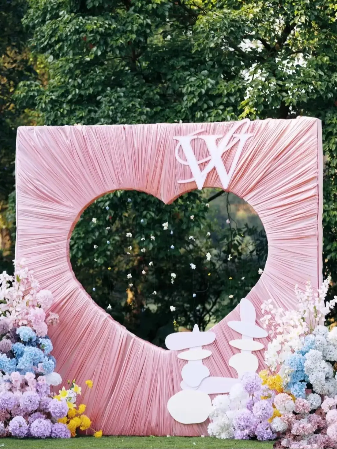 Herzförmiger Metall-Hochzeitsbogen Blumenständer Hintergrund für Hochzeit, Heiratsantrag, Party und Heimdekoration – Detail 2